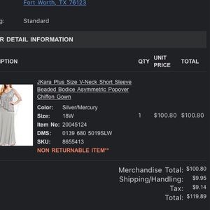 Women 18W dress by Jkara. Used once !